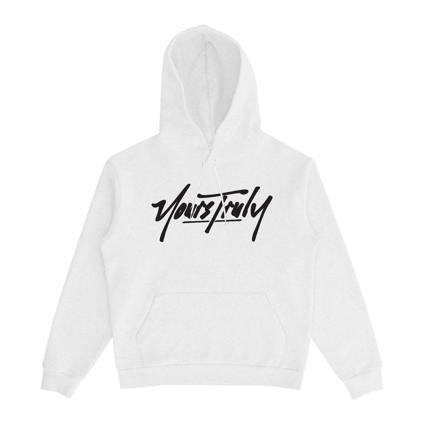 YOURS TRULY LOGO HOODIE -WHITE